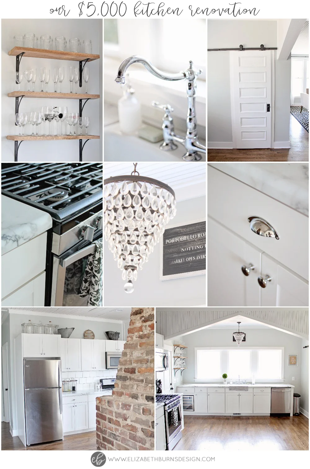 Our Farmhouse Inspired Kitchen for Under 5000 — Elizabeth Burns Design